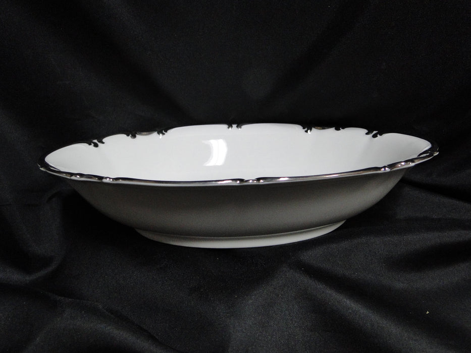 Hutschenreuther Revere, White w/ Platinum: Oval Serving Bowl (s), 10 1/4"