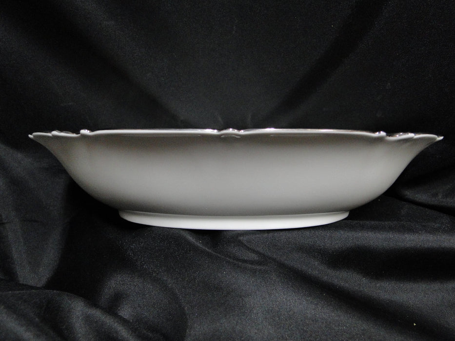 Hutschenreuther Revere, White w/ Platinum: Oval Serving Bowl (s), 10 1/4"