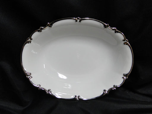 Hutschenreuther Revere, White w/ Platinum: Oval Serving Bowl (s), 10 1/4"