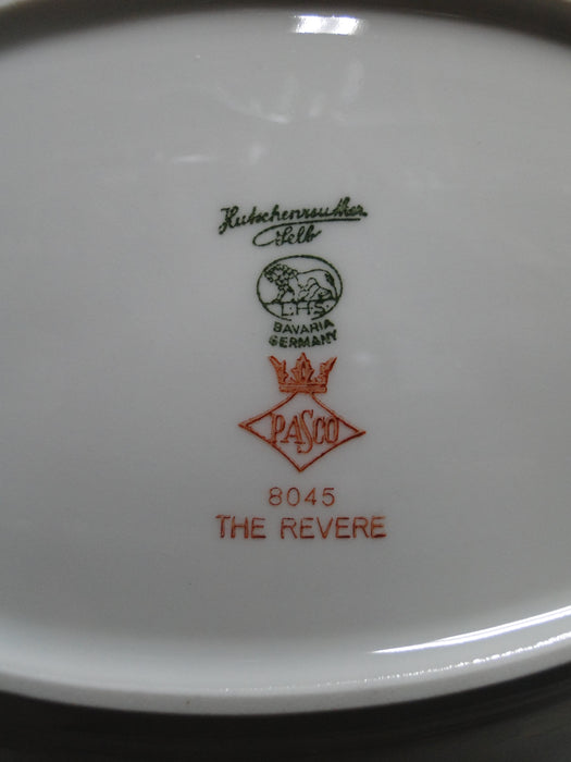Hutschenreuther Revere, White w/ Platinum: Relish, 10 1/8" x 6 1/4"