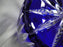 Cobalt Cut to Clear, Pears, Stars, Fans, Czech: Vase, 11 3/4" Tall --  CR#111F