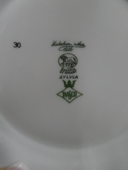 Hutschenreuther Revere, White w/ Platinum: Round Serving Bowl & Lid, 11 1/2"