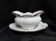 Hutschenreuther Revere, White w/ Platinum: Gravy Boat w/ Underplate