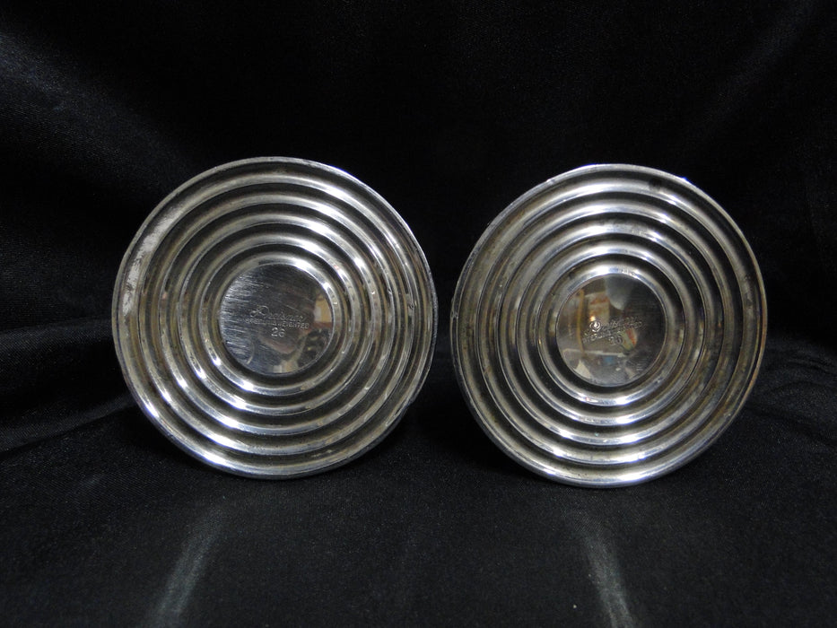 Preisner 26, Sterling: Pair of Console Candleholders, 2 7/8" Tall