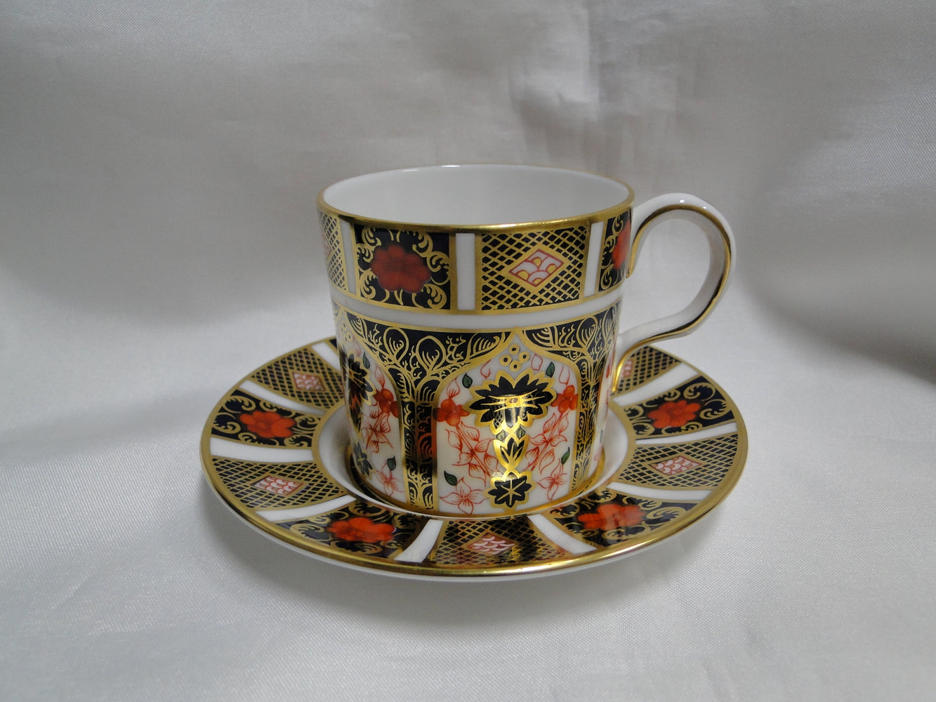Royal Crown Derby Old Imari: Demitasse Smooth, Flat Cup & Saucer Set, 2 3/8"