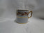Spode Y4942, Red, Pink, & Gold Leaves on Gray: Demitasse Cup & Saucer Set 2 1/4"
