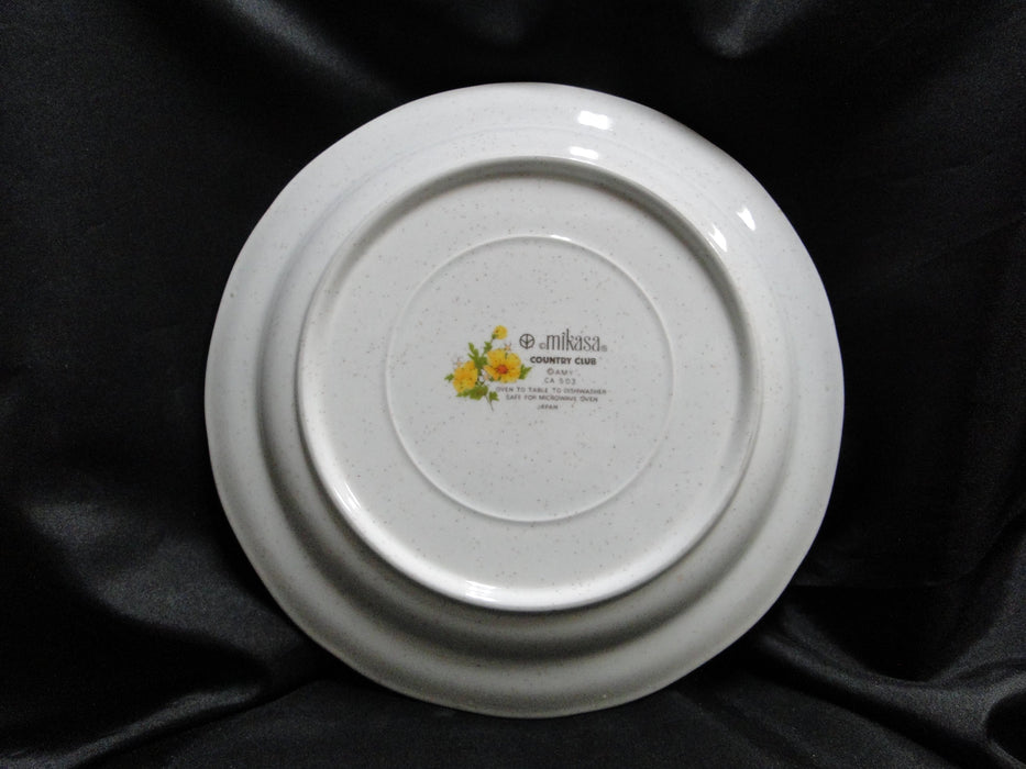 Mikasa Country Club Amy, Yellow Flowers, Blue Edge: Dinner Plate, 10 3/4", As Is