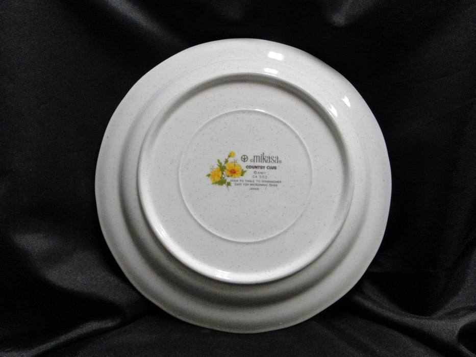 Mikasa Country Club Amy, Yellow Flowers, Blue Edge: Dinner Plate (s), 10 3/4"