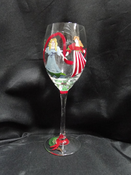 Block 12 Days of Christmas: "9 Ladies" Water or Wine Goblet, 9 1/8"