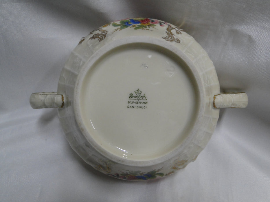 Rosenthal Diplomat Florals w/ Ivory Handle, Sanssouci: Sugar Bowl & Lid