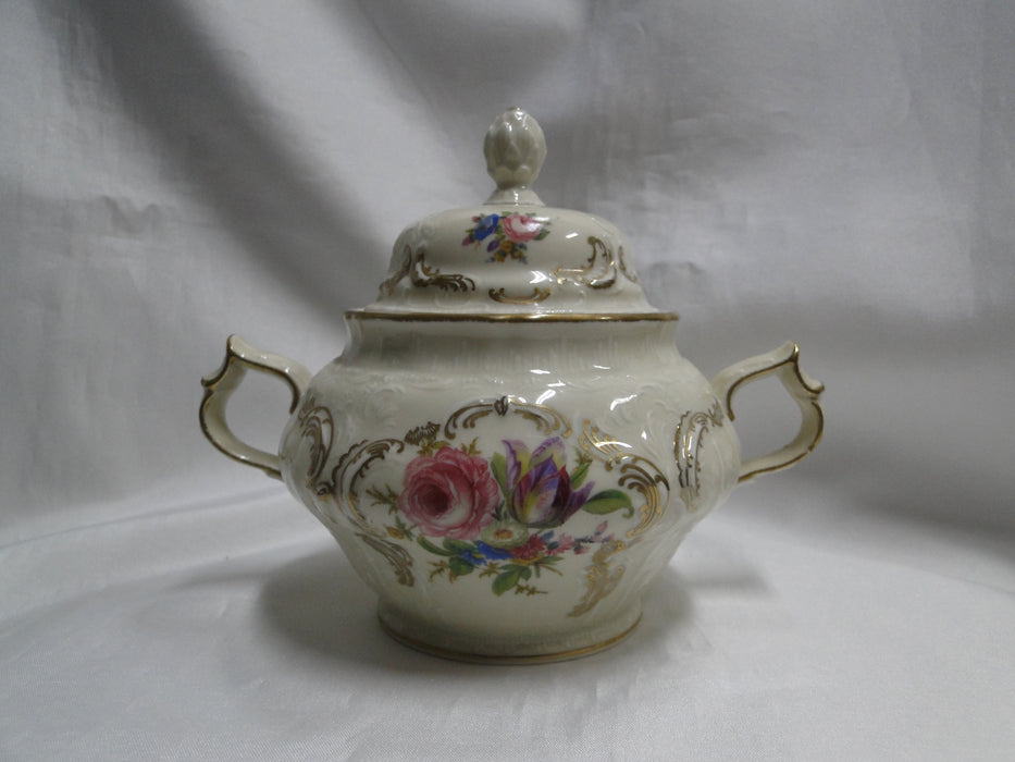 Rosenthal Diplomat Florals w/ Ivory Handle, Sanssouci: Sugar Bowl & Lid