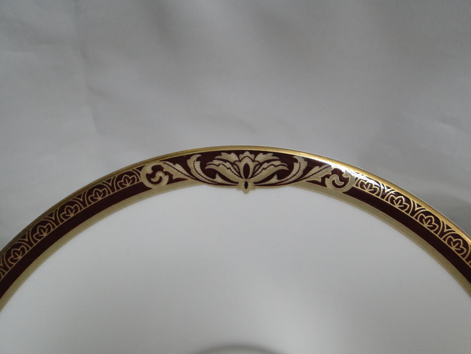 Royal Doulton Tennyson, Maroon Band, Gold Scrolls: Cup & Saucer Set (s), 3 1/8"