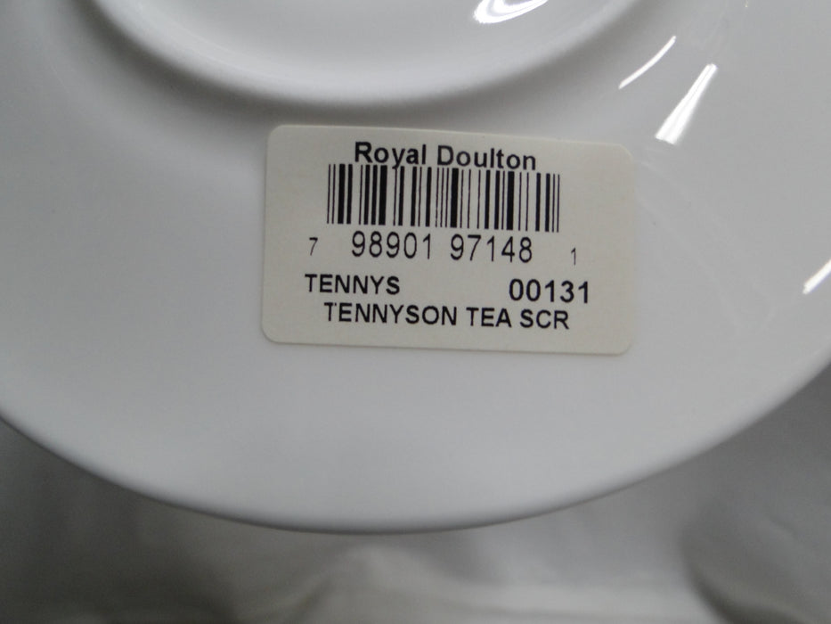 Royal Doulton Tennyson, Maroon Band, Gold Scrolls: Cup & Saucer Set (s), 3 1/8"