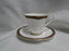 Royal Doulton Tennyson, Maroon Band, Gold Scrolls: Cup & Saucer Set (s), 3 1/8"