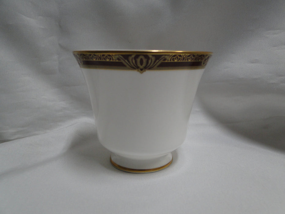 Royal Doulton Tennyson, Maroon Band, Gold Scrolls: Cup & Saucer Set (s), 3 1/8"