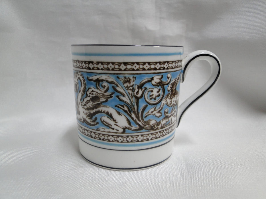 Wedgwood Florentine Turquoise, Fruit, Dragons: Demitasse Cup & Saucer, 2 1/4"