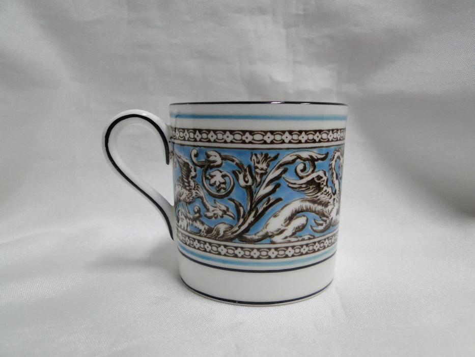Wedgwood Florentine Turquoise, Fruit, Dragons: Demitasse Cup & Saucer, 2 1/4"