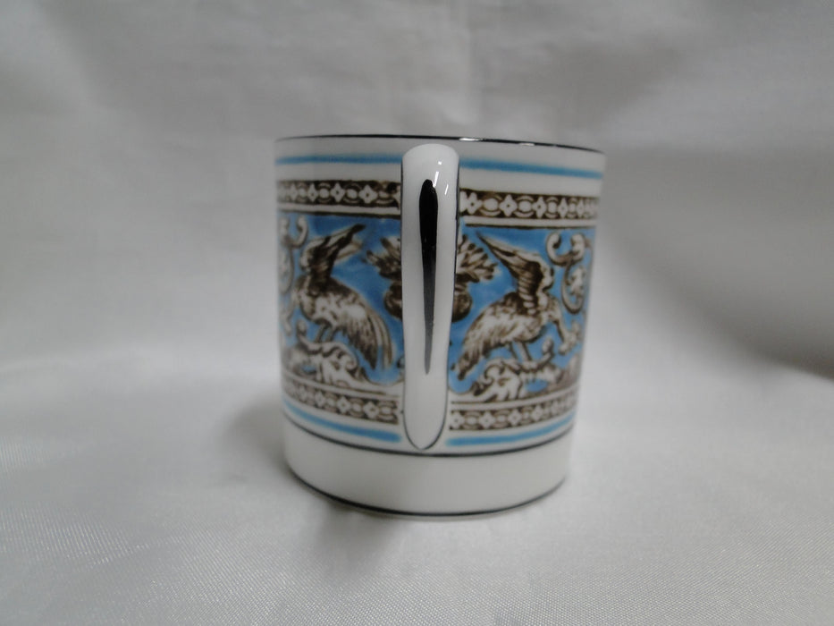 Wedgwood Florentine Turquoise, Fruit, Dragons: Demitasse Cup & Saucer, 2 1/4"