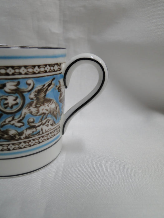 Wedgwood Florentine Turquoise, Fruit, Dragons: Demitasse Cup & Saucer, 2 1/4"