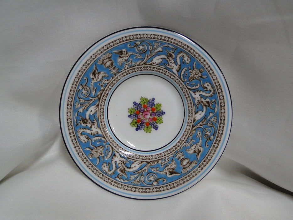 Wedgwood Florentine Turquoise, Fruit, Dragons: Demitasse Cup & Saucer, 2 1/4"