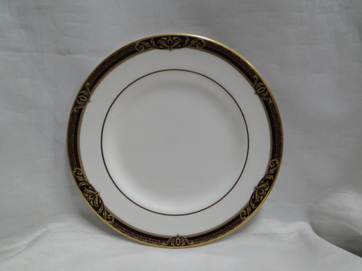 Royal Doulton Tennyson, Maroon Band, Gold Scrolls: Bread Plate (s), 6 5/8"