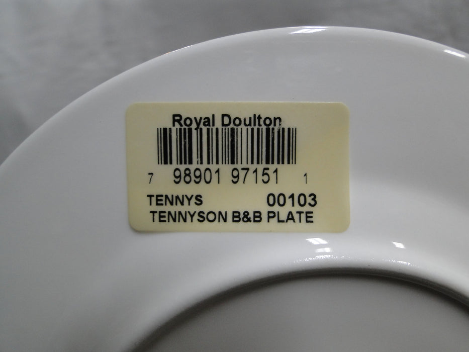 Royal Doulton Tennyson, Maroon Band, Gold Scrolls: Bread Plate (s), 6 5/8"