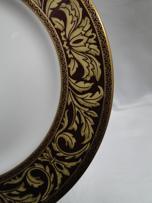 Royal Doulton Tennyson, Maroon Band, Gold Scrolls: Salad Plate (s), 8"