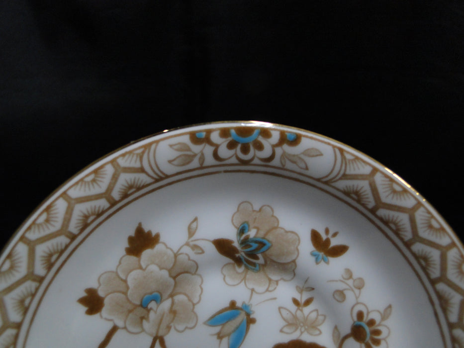 Tuscan D1844, Brown & Turquoise Tree & Flowers: Demi Cup & Saucer Set, 2 1/4"