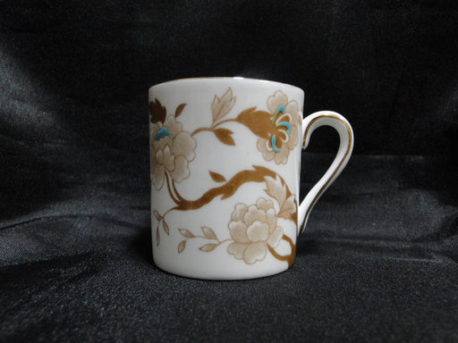 Tuscan D1844, Brown & Turquoise Tree & Flowers: Demi Cup & Saucer Set, 2 1/4"