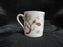 Tuscan D1844, Brown & Turquoise Tree & Flowers: Demi Cup & Saucer Set, 2 1/4"