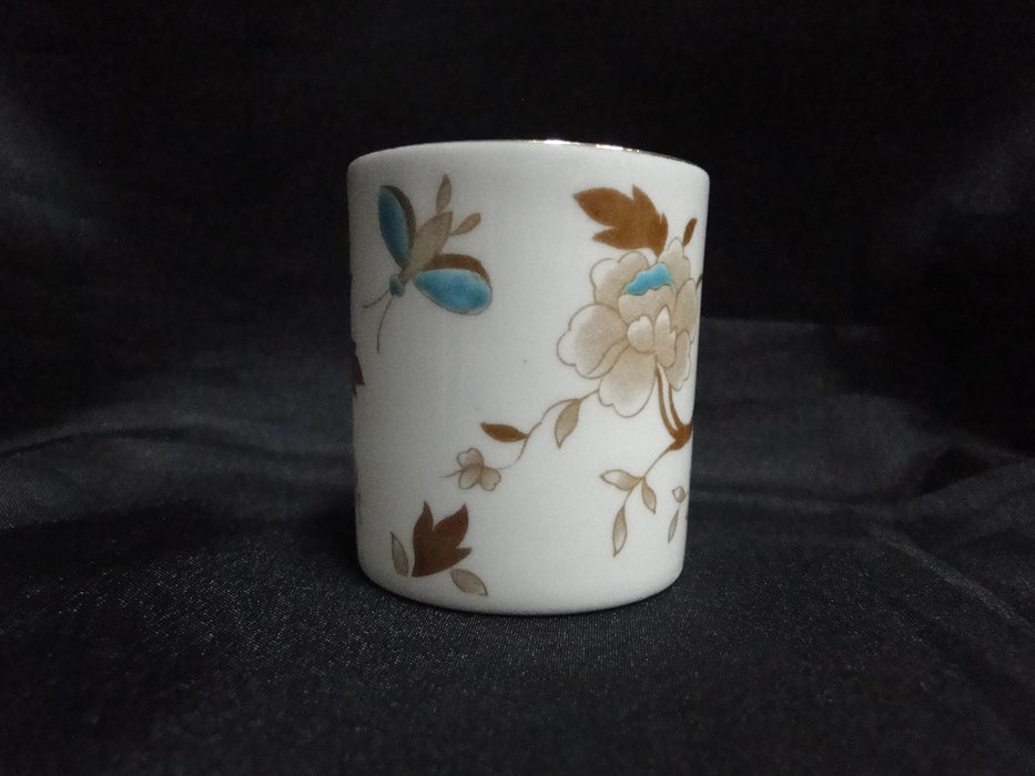 Tuscan D1844, Brown & Turquoise Tree & Flowers: Demi Cup & Saucer Set, 2 1/4"