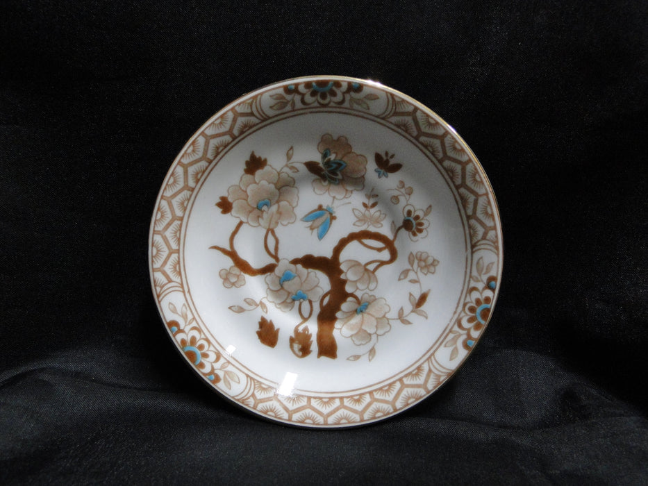 Tuscan D1844, Brown & Turquoise Tree & Flowers: Demi Cup & Saucer Set, 2 1/4"