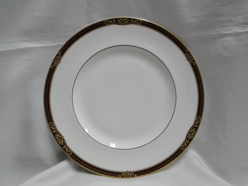 Royal Doulton Tennyson, Maroon Band, Gold Scrolls: Dinner Plate (s), 10 5/8"