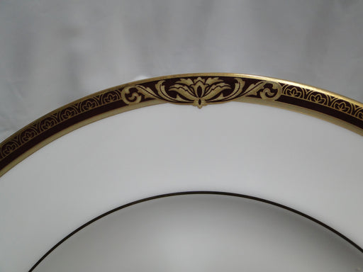 Royal Doulton Tennyson, Maroon Band, Gold Scrolls: Dinner Plate (s), 10 5/8"
