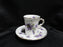 Hammersley Victorian Violets, Purple Flowers: Demi Cup & Saucer Set, 2 5/8"