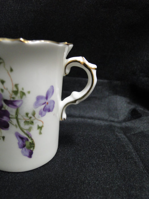 Hammersley Victorian Violets, Purple Flowers: Demi Cup & Saucer Set, 2 5/8"