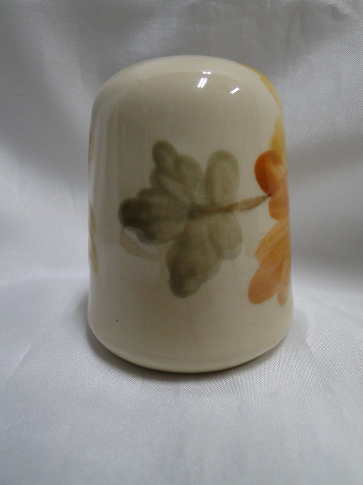 Franciscan October, USA, Fall Leaves: Salt OR Pepper Shaker, 3", 2 Hole, Crazing