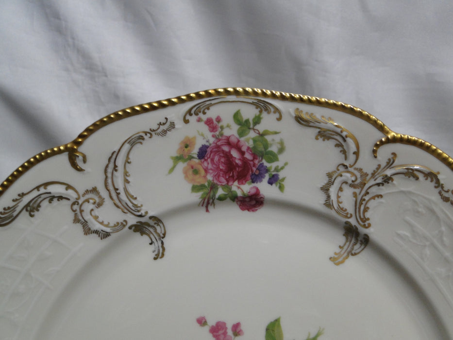 Rosenthal R53, Diplomat Pink Rose Florals, Sanssouci: Dinner Plate, 10 1/8"
