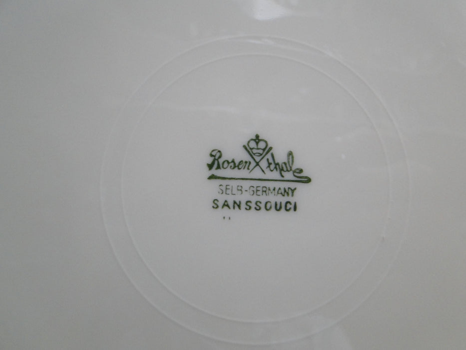 Rosenthal R53, Diplomat Pink Rose Florals, Sanssouci: Dinner Plate, 10 1/8"