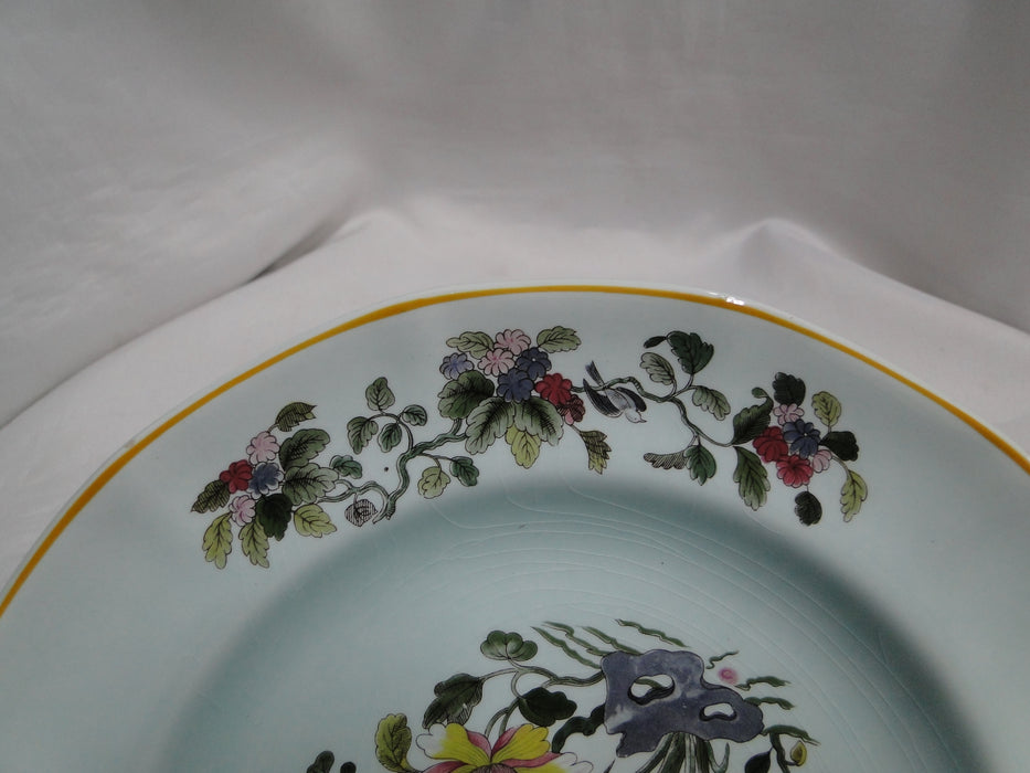 Adams Ming Jade, Calyx Ware, Flowers: Salad Plate (s), 8 1/4", Crazing