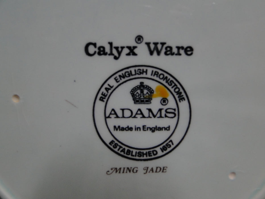 Adams Ming Jade, Calyx Ware, Flowers: Salad Plate (s), 8 1/4", Crazing