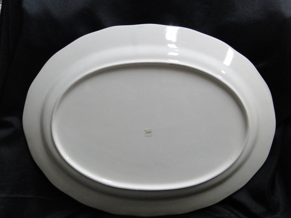 Horchow Multicolored Pheasants & Birds: Oval Serving Platter (s), 18", Crazing