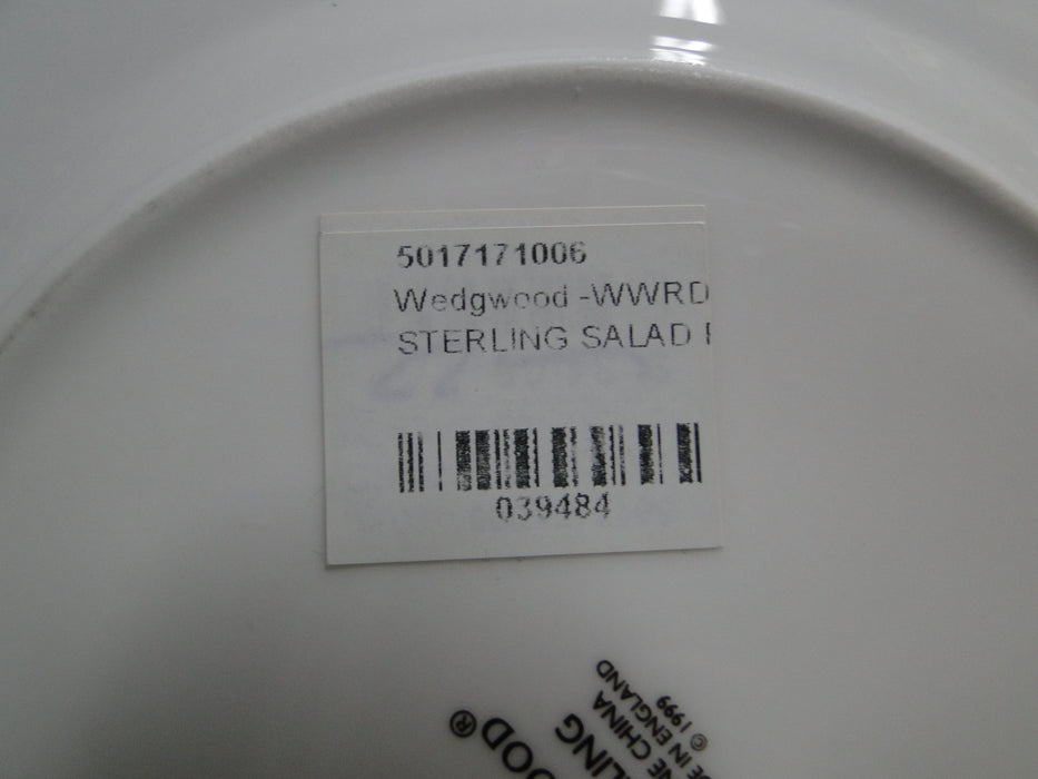 Wedgwood Sterling, Platinum Trim & Verge: Salad Plate, 8 1/8"