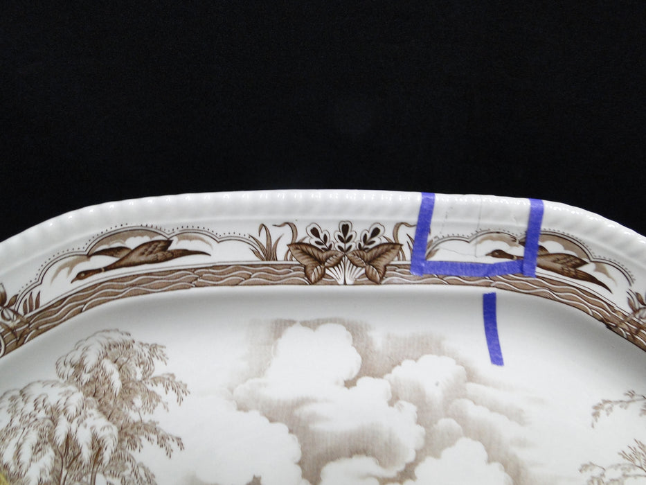 Johnson Brothers Barnyard King, Turkey: Oval Serving Platter, 20 1/4", As Is