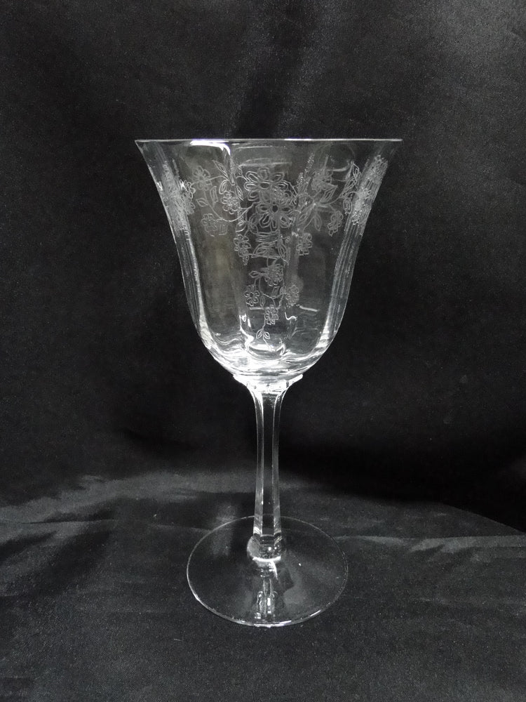 Lenox Castle Garden Crystal, Etched: Water or Wine Goblet (s), 7 5/8" Tall