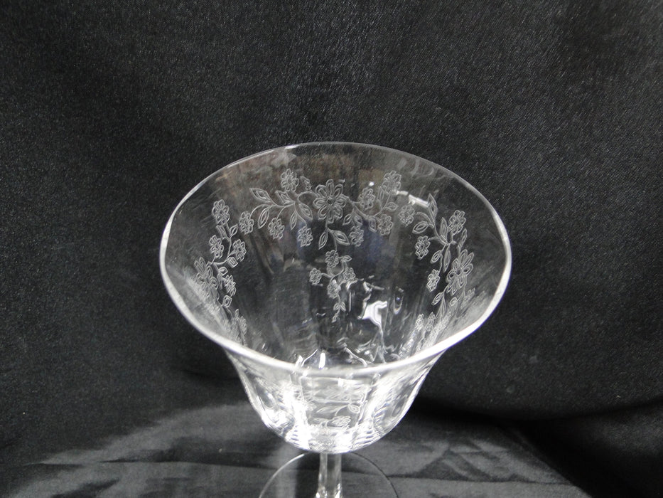 Lenox Castle Garden Crystal, Etched: Water or Wine Goblet (s), 7 5/8" Tall