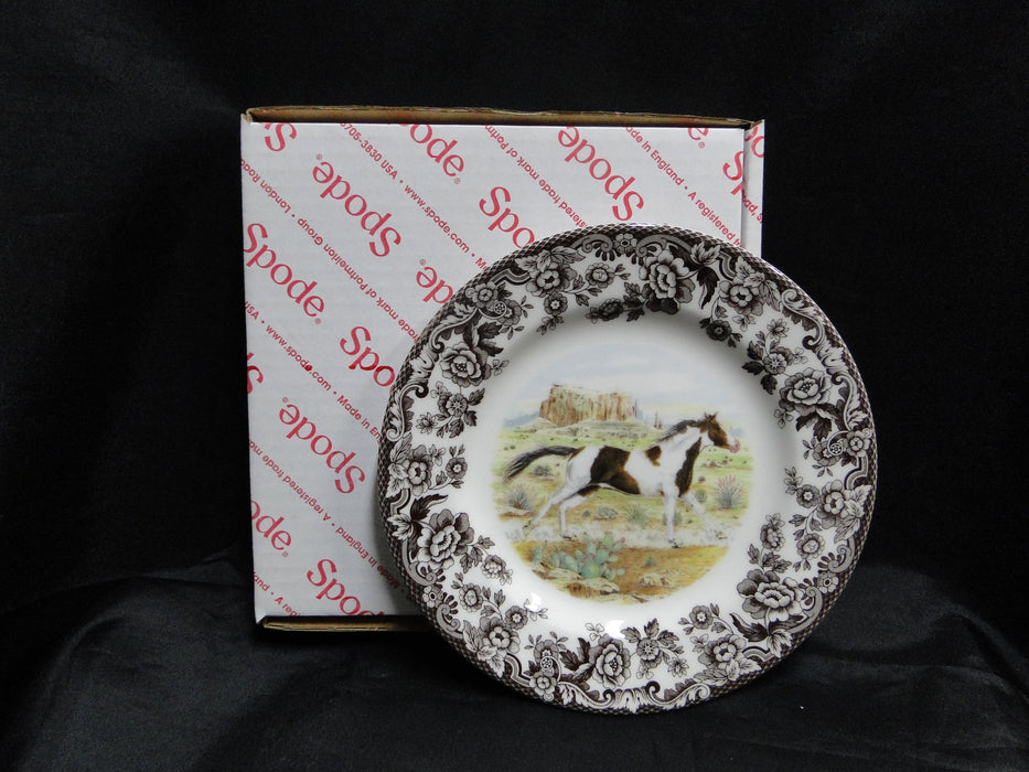 Spode Woodland Horses Paint, England: NEW Salad Plate (s), 7 3/4", Box