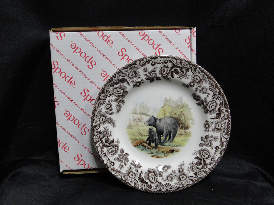 Spode Woodland Black Bear, England: NEW Salad Plate (s), 7 3/4", Box