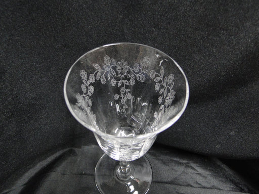 Lenox Castle Garden Crystal, Etched: Wine (s), 6 3/4" Tall