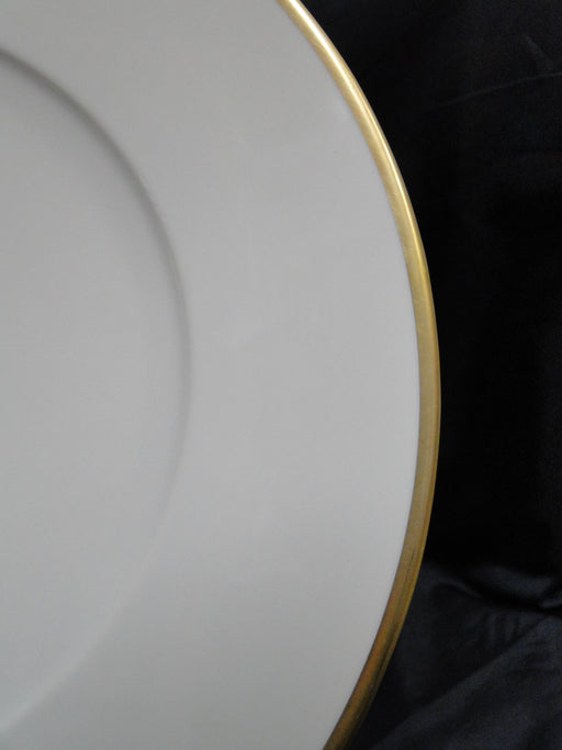 Anna Weatherly, Cream w/ Gold Trim, Smooth Edge: Charger Plate, 12 5/8"
